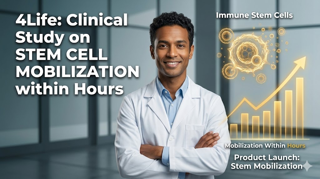 4Life Just Published a Clinical Study Showing Its New Product Mobilizes Immune Stem Cells Within Hours